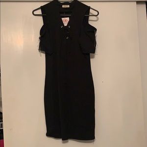 NANAMAC BLACK BODYCON DRESS